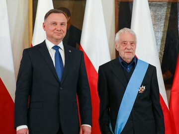Prezydent Andrzej Duda i Adam Macedoński