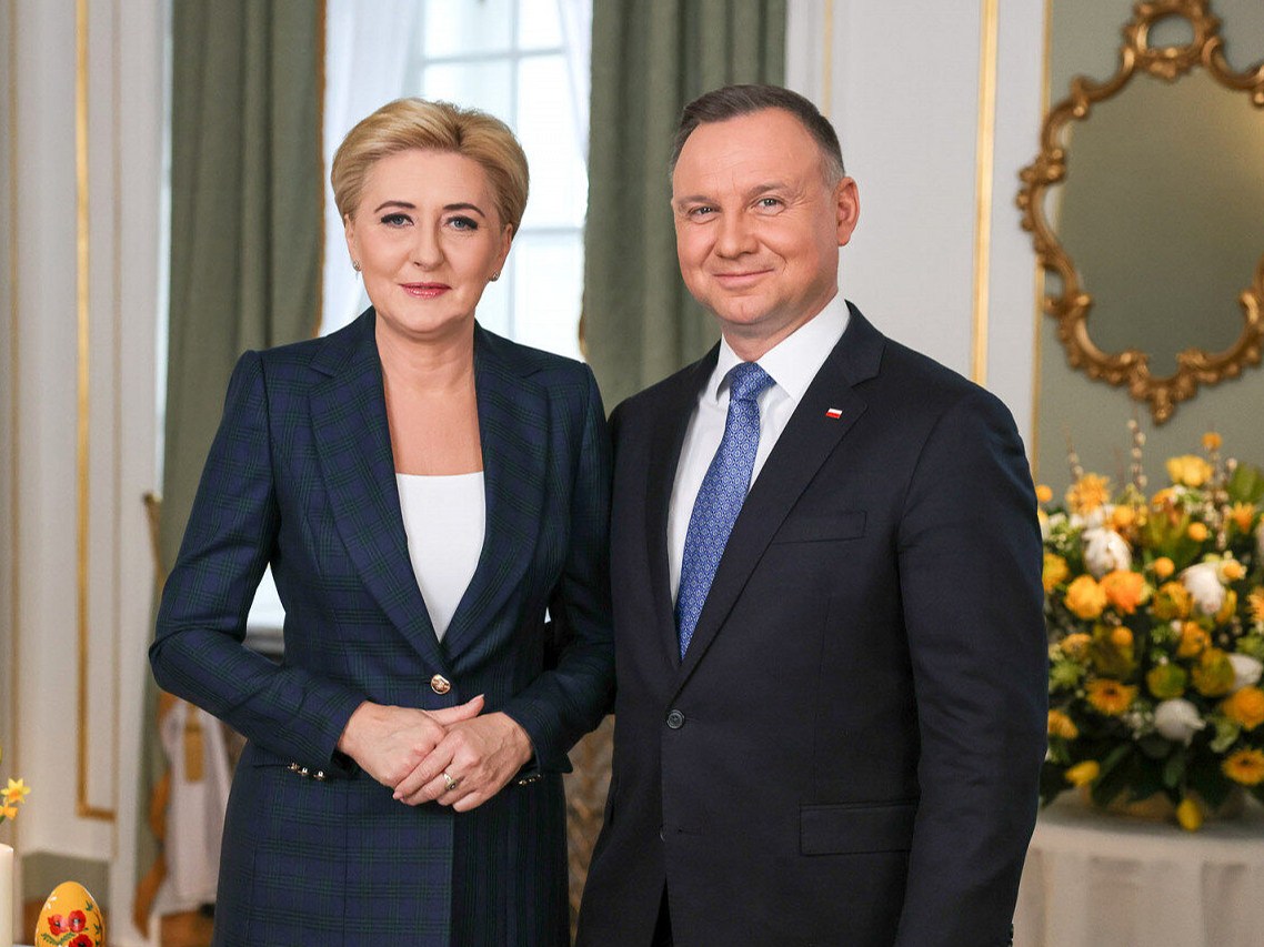 Prezydent Andrzej Duda i Agata Kornhauser-Duda składają życzenia w Święta Wielkanocne 2022 r.