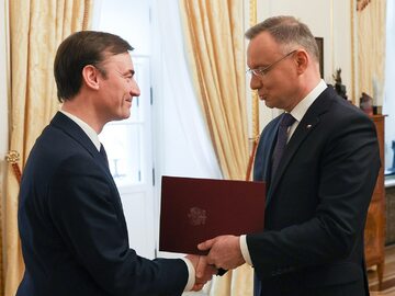 Prezydent Andrzej Duda i Maciej Krzyżanowski