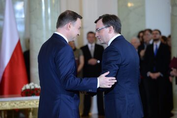 Prezydent Andrzej Duda i minister Zbigniew Ziobro