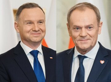 Prezydent Andrzej Duda i premier Donald Tusk