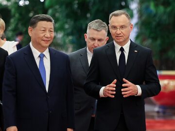 Prezydent Andrzej Duda i przewodniczący ChRL Xi Jinping