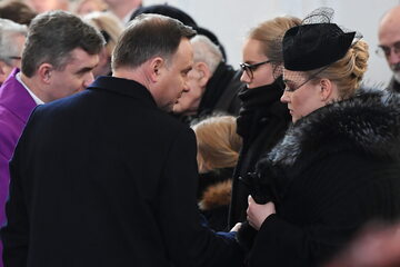 Prezydent Andrzej Duda na pogrzebie Pawła Adamowicza