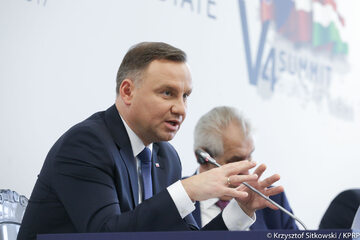 Prezydent Andrzej Duda na szczycie prezydentów państw Grupy Wyszehradzkiej,