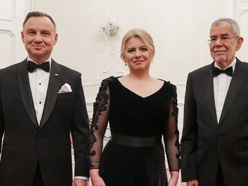 Prezydent Andrzej Duda na uroczystościach w Bratysławie