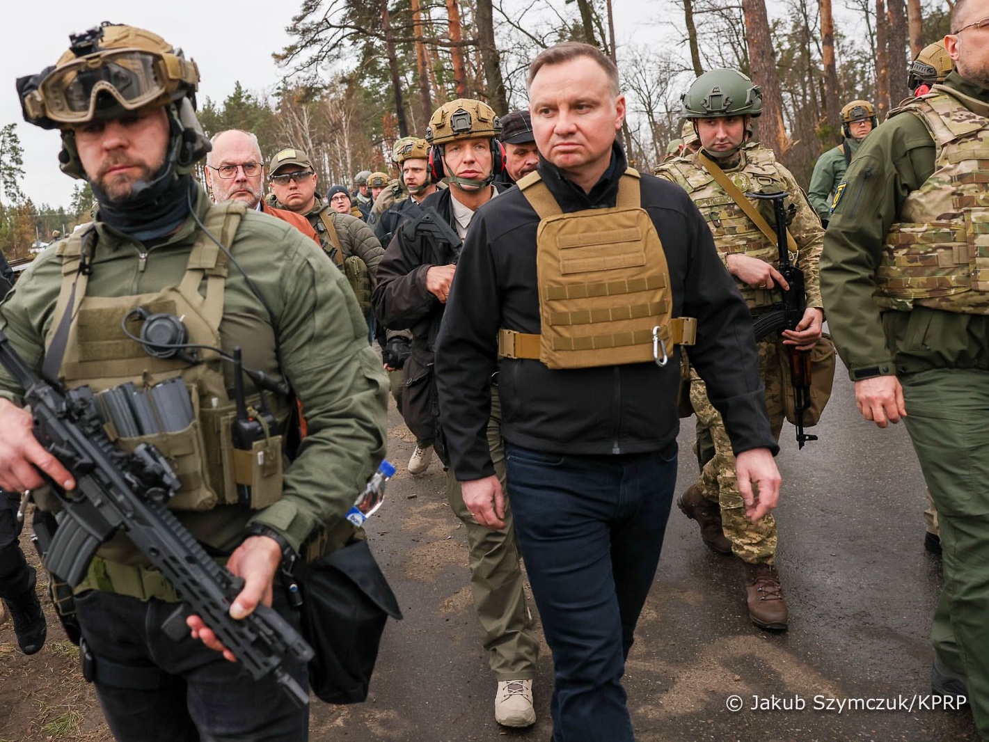 Prezydent Andrzej Duda odwiedził Irpień