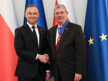 Prezydent Andrzej Duda odznaczył George'a Weigela