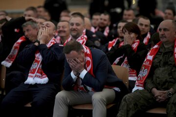 Prezydent Andrzej Duda oglądał mecz Polska-Kolumbia