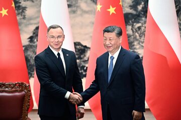 Prezydent Andrzej Duda oraz przywódca Chin Xi Jinping
