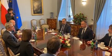 Prezydent Andrzej Duda przyjął w piątek, w Pałacu Prezydenckim liderkę demokratycznej Białorusi Swiatłanę Cichanouską.