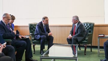Prezydent Andrzej Duda spotkał się z królem Jordanii Abdullahem II