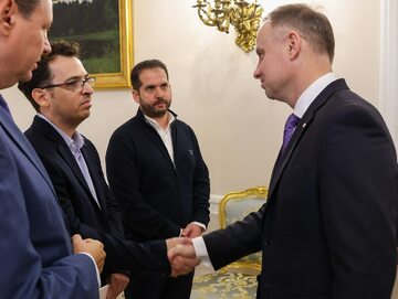 Prezydent Andrzej Duda spotkał się z synem porwanego przez Hamas historyka Alexa Dancyga