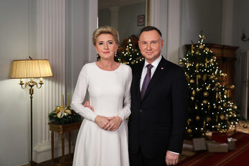 Prezydent Andrzej Duda z małżonką Agatą Kornhauser-Dudą