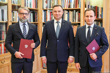 Prezydent Andrzej Duda z nowymi doradcami
