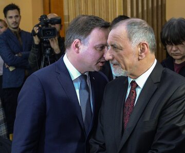 Prezydent Andrzej Duda z ojcem Janem Dudą