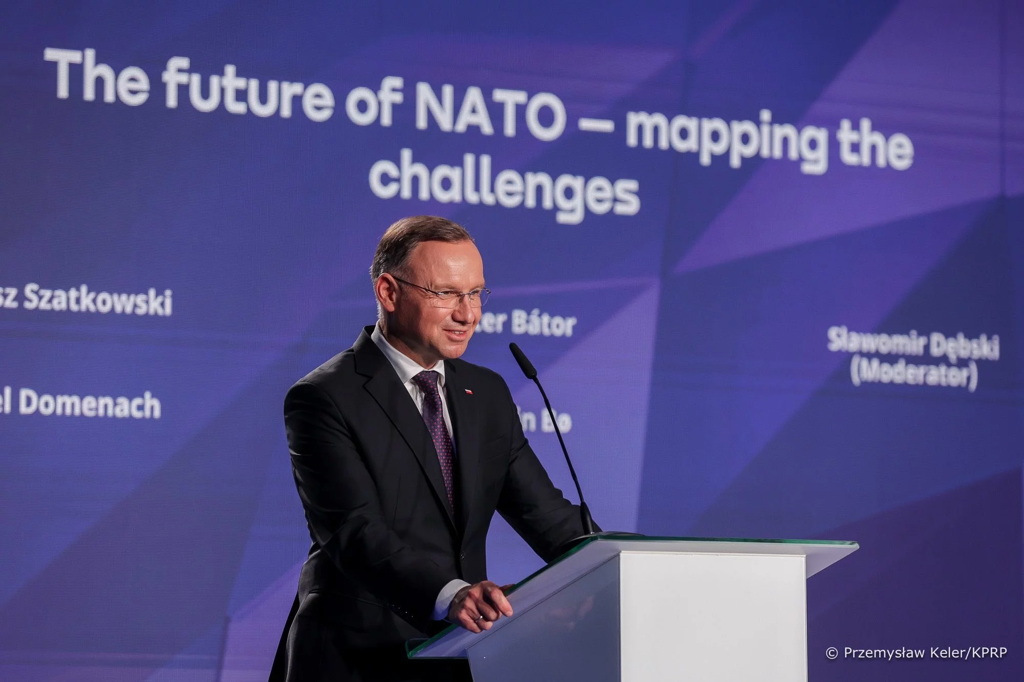 Prezydent Andrzej Duda podczas Forum Krynica 2023