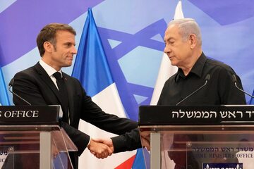 Prezydent Francji E. Macron spotkał się w Izraelu z premierem B. Netenjahu