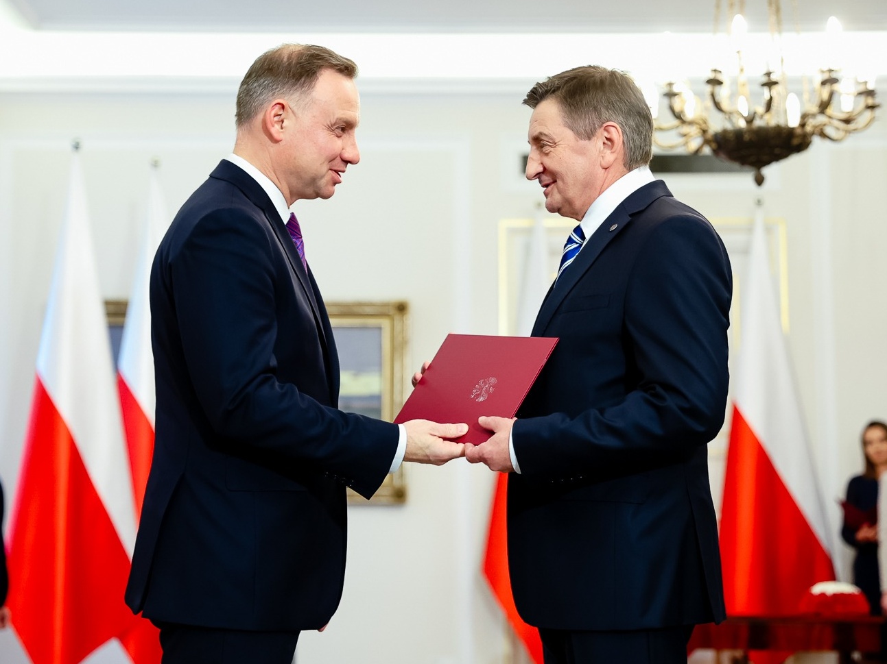 Prezydent Andrzej Duda i nowy szef KPRM Marek Kuchciński