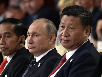 Prezydent Rosji Władimir Putin i prezydent Chin Xi Jinping