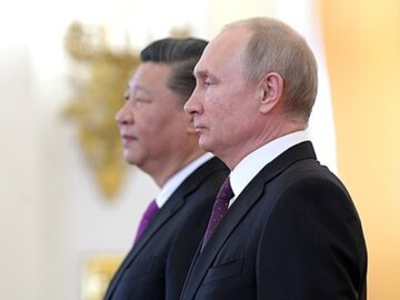 Prezydent Rosji Władimir Putin i prezydent Chin Xi Jinping