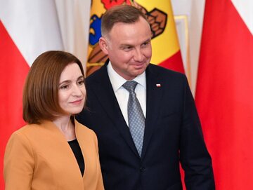 Prezydent RP Andrzej Duda i prezydent Mołdawii Maia Sandu