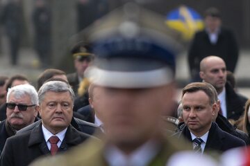 Prezydent RP Andrzej Duda  i prezydent Ukrainy Petro Poroszenko w Charkowie