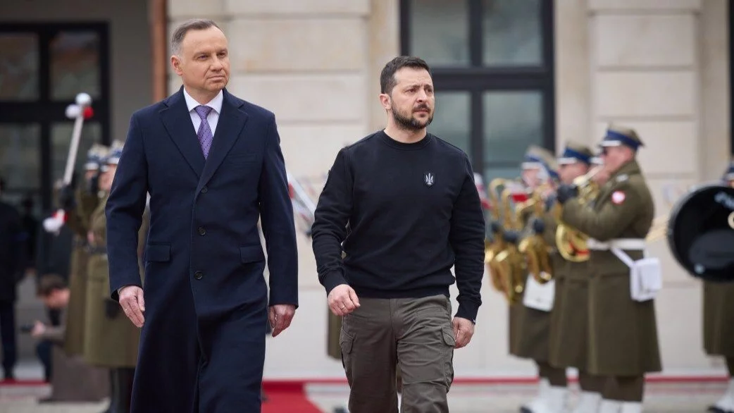 Prezydent RP Andrzej Duda i prezydent Ukrainy Wołodymyr Zełenski