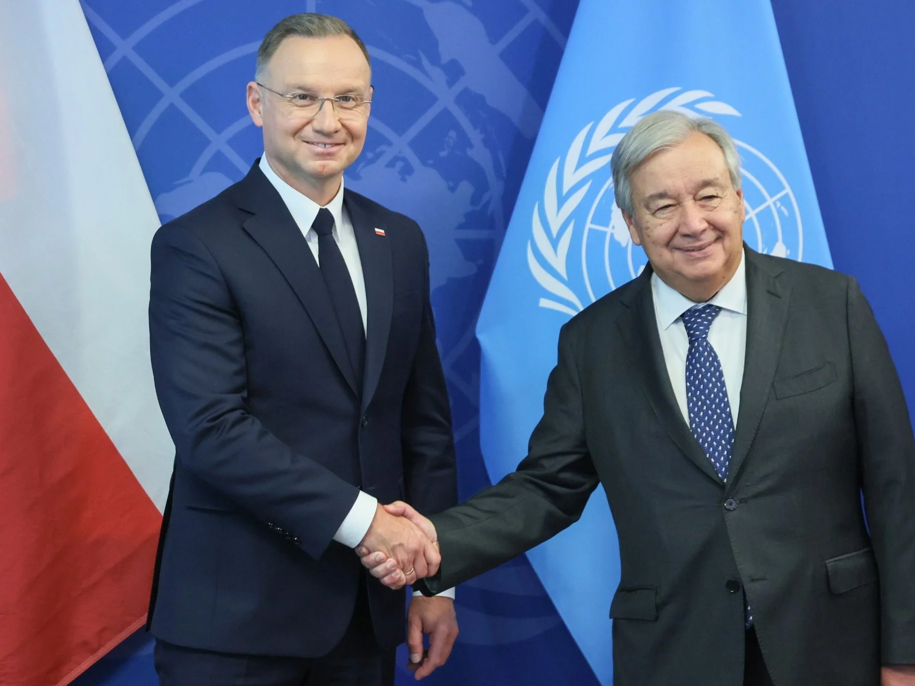 Prezydent RP Andrzej Duda i sekretarz generalny ONZ Antonio Guterres