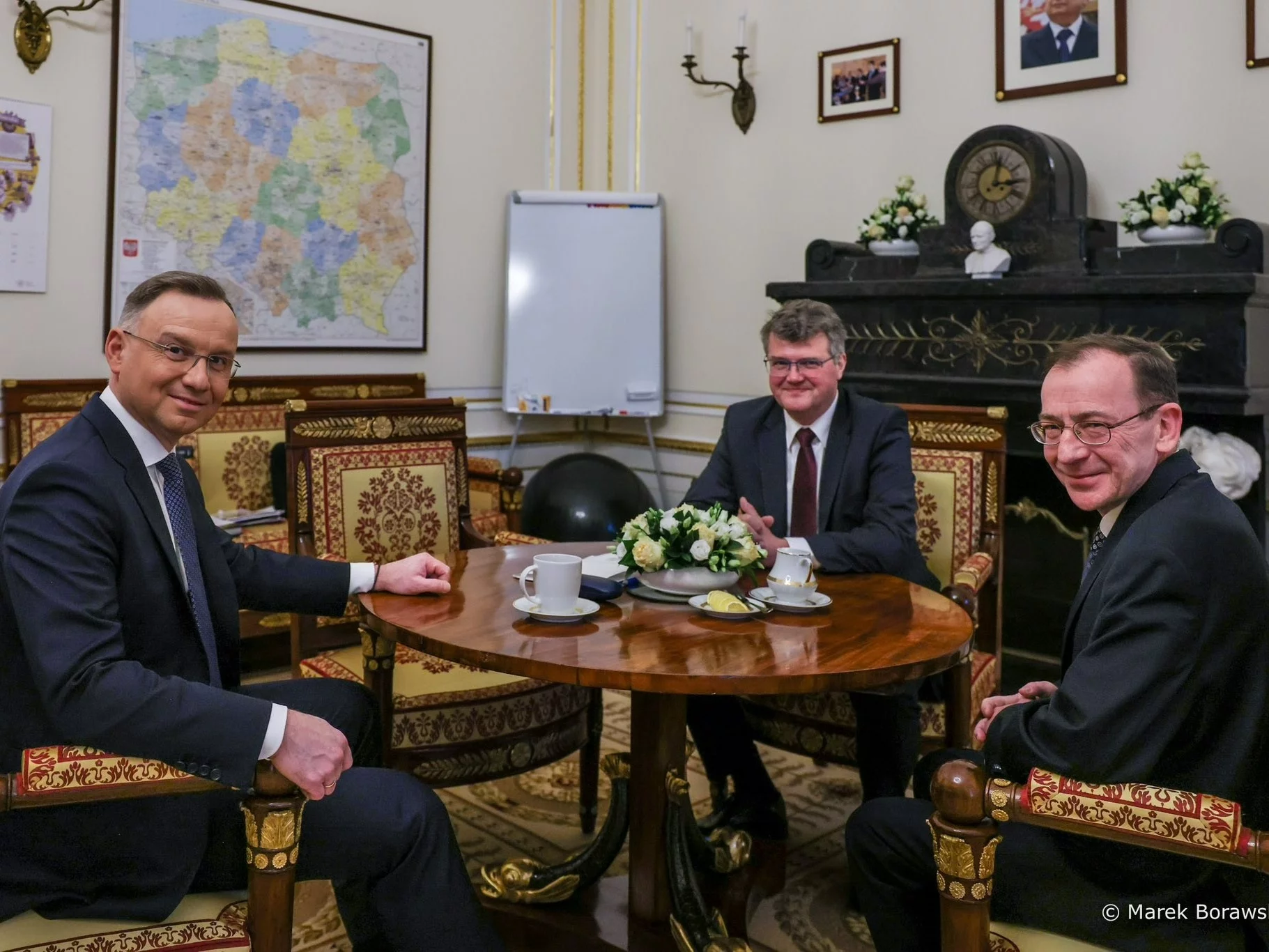 Prezydent Andrzej Duda, Maciej Wąsik i Mariusz Kamiński