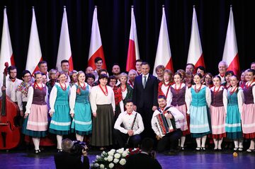 Prezydent spotkał się z Polakami mieszkającymi na Litwie