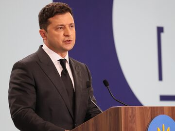 Prezydent Ukrainy Wołodymyr Zełenski