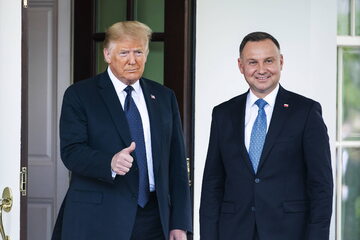 Prezydent USA Donald Trump i prezydent Andrzej Duda