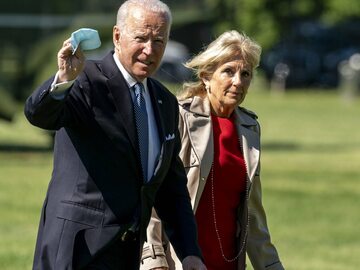 Prezydent USA Joe Biden i jego żona Jill Biden