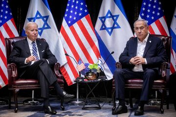 Prezydent USA Joe Biden i premier Izraela Benjamin Netanjahu