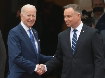 Prezydent USA Joe Biden i prezydent RP Andrzej Duda