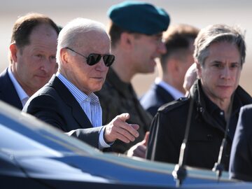Prezydent USA Joe Biden podczas wizyty w Polsce