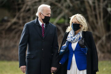 Prezydent USA Joe Biden wraz z żoną Jill Biden