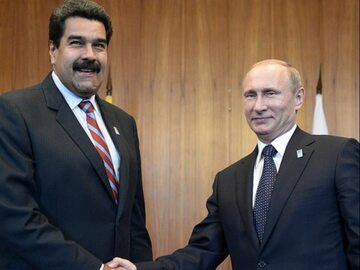 Prezydent Wenezueli Nicolas Maduro i prezydent Rosji Władimir Putin