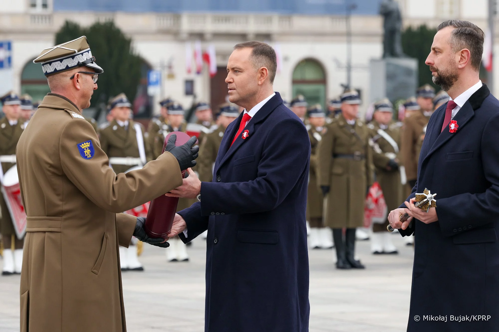 Prezydent Karol Nawrocki i szef MON Władysław Kosiniak-Kamysz