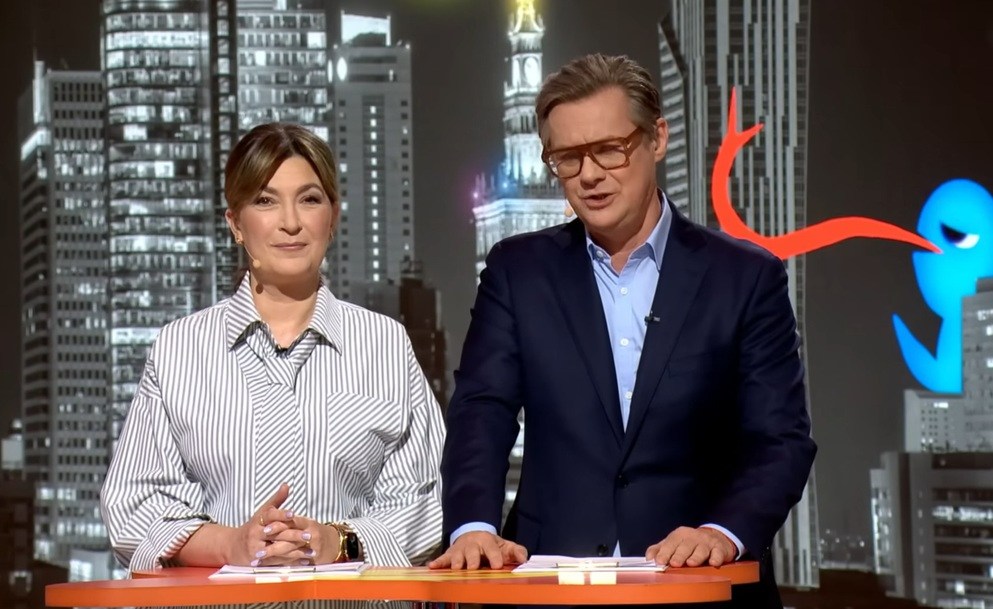 Katarzyna Kasia i Grzegorz Markowski w programie "Kwiatki polskie" w TVP