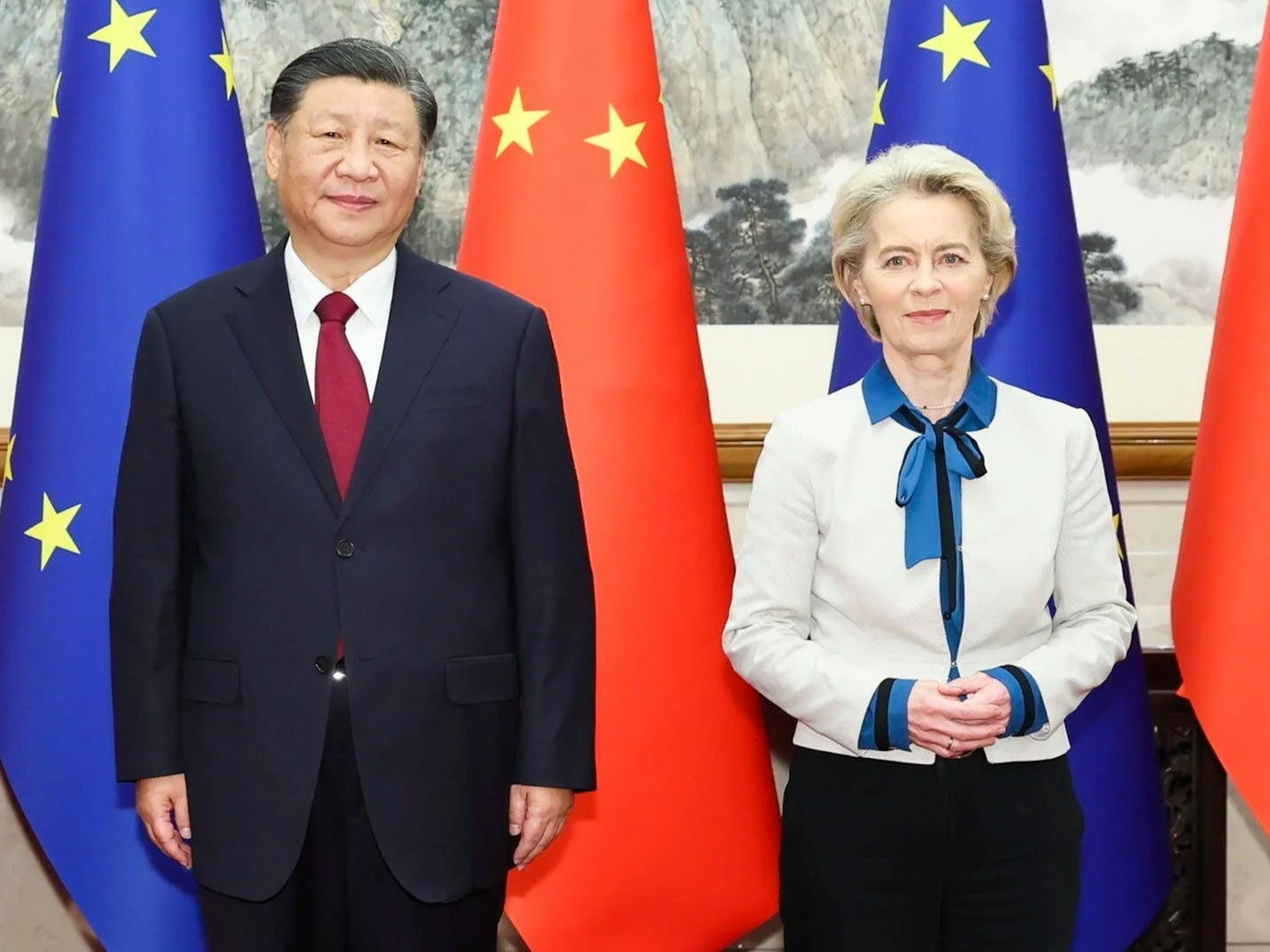 Xi Jinping i Ursula von der Leyen