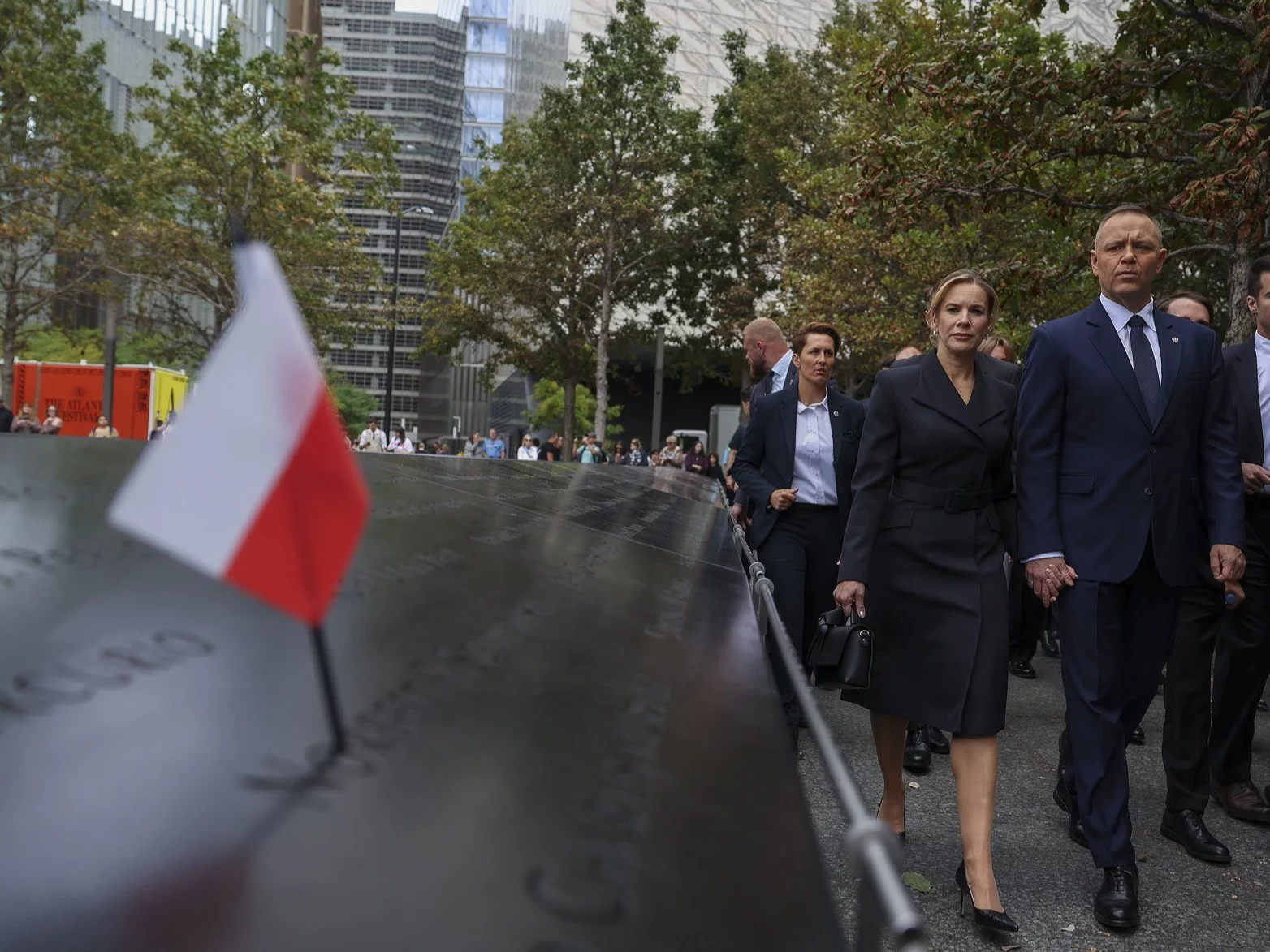 Para prezydencka w miejscu zamachów z 11 września w Nowym Jorku
