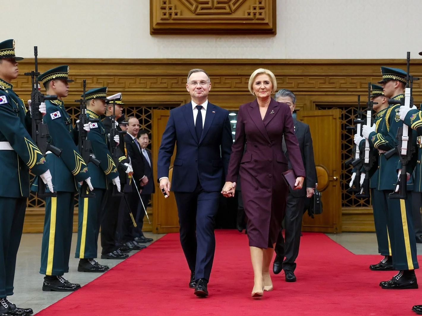 Prezydent Andrzej Duda i pierwsza dama Agata Kornhauser-Duda