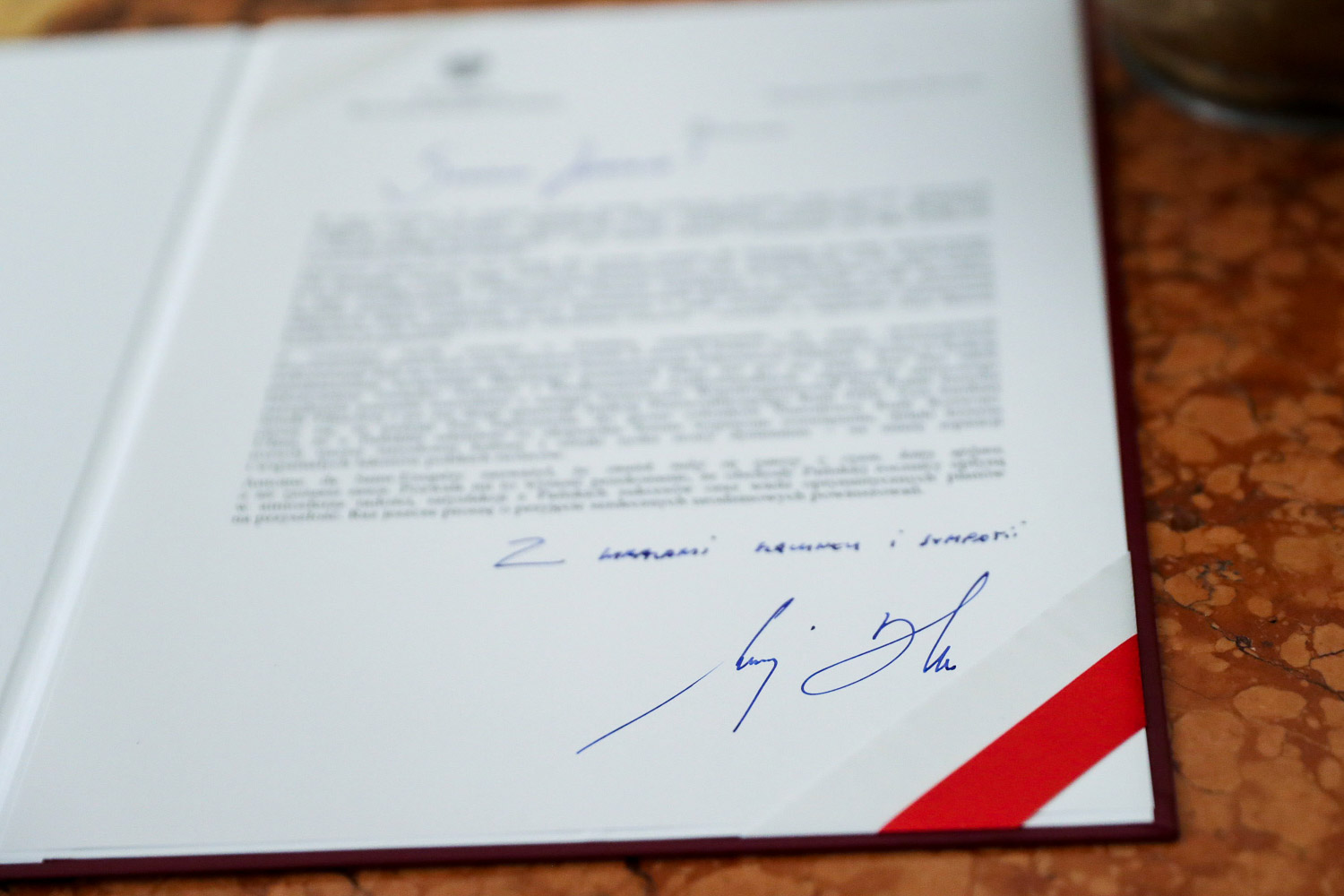 List prezydenta do uczestników Zgromadzenia Ogólnego Sądu Najwyższego