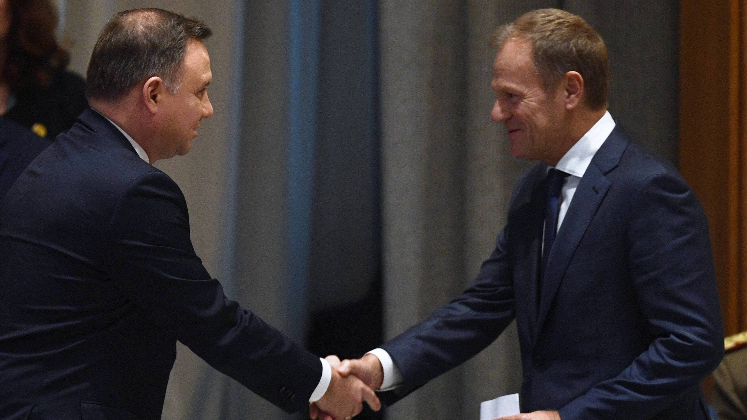 Andrzej Duda i Donald Tusk