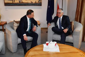 prezydentem Dudy i premiera Malcolma Turnbullem