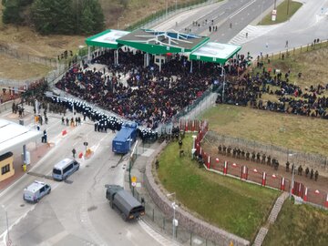 Próba nielegalnego przejścia migrantów na terytorium RP