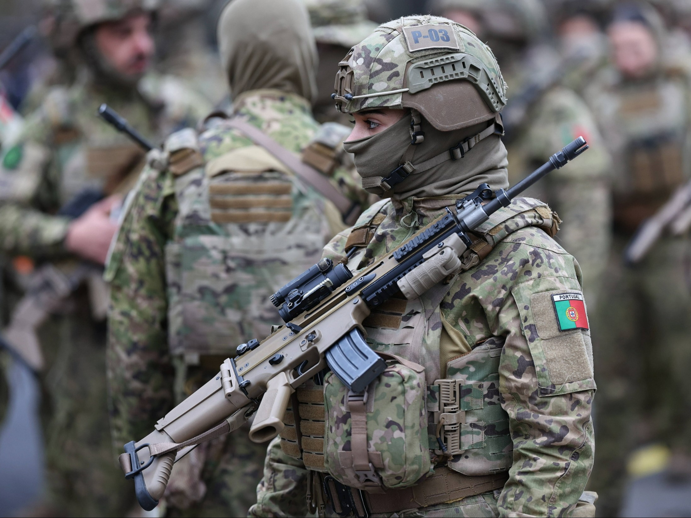 Portugalscy żołnierze, zdjęcie ilustracyjne