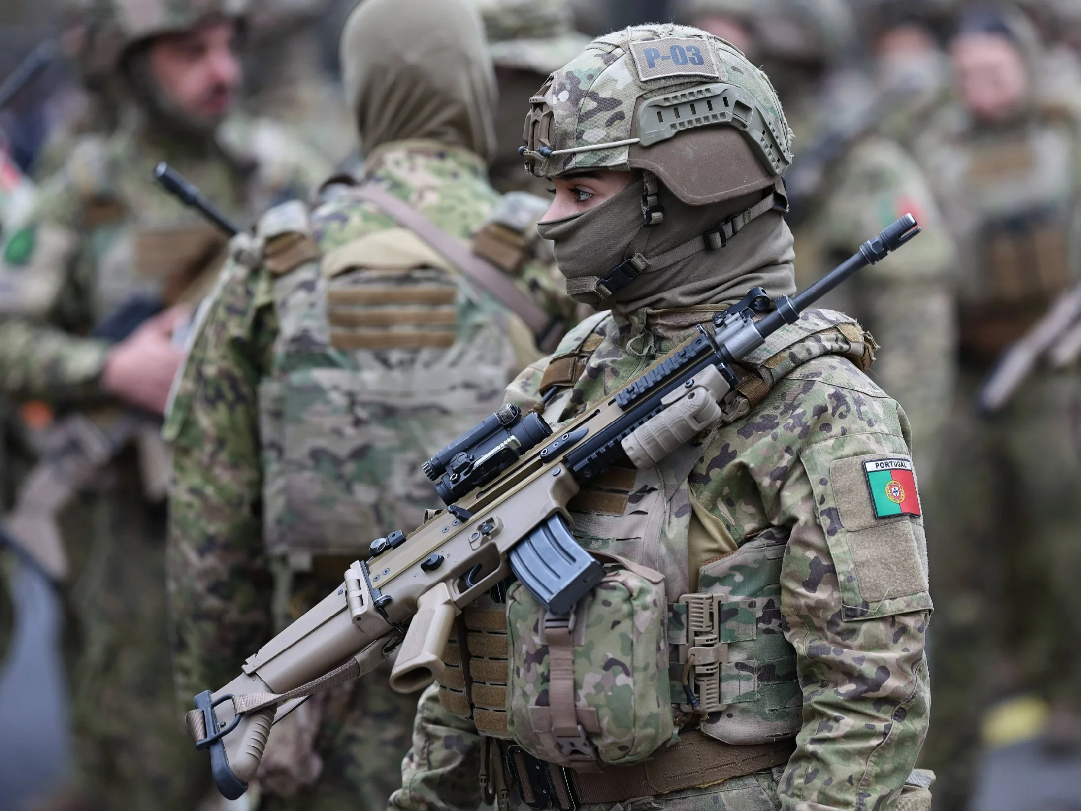 Portugalscy żołnierze, zdjęcie ilustracyjne