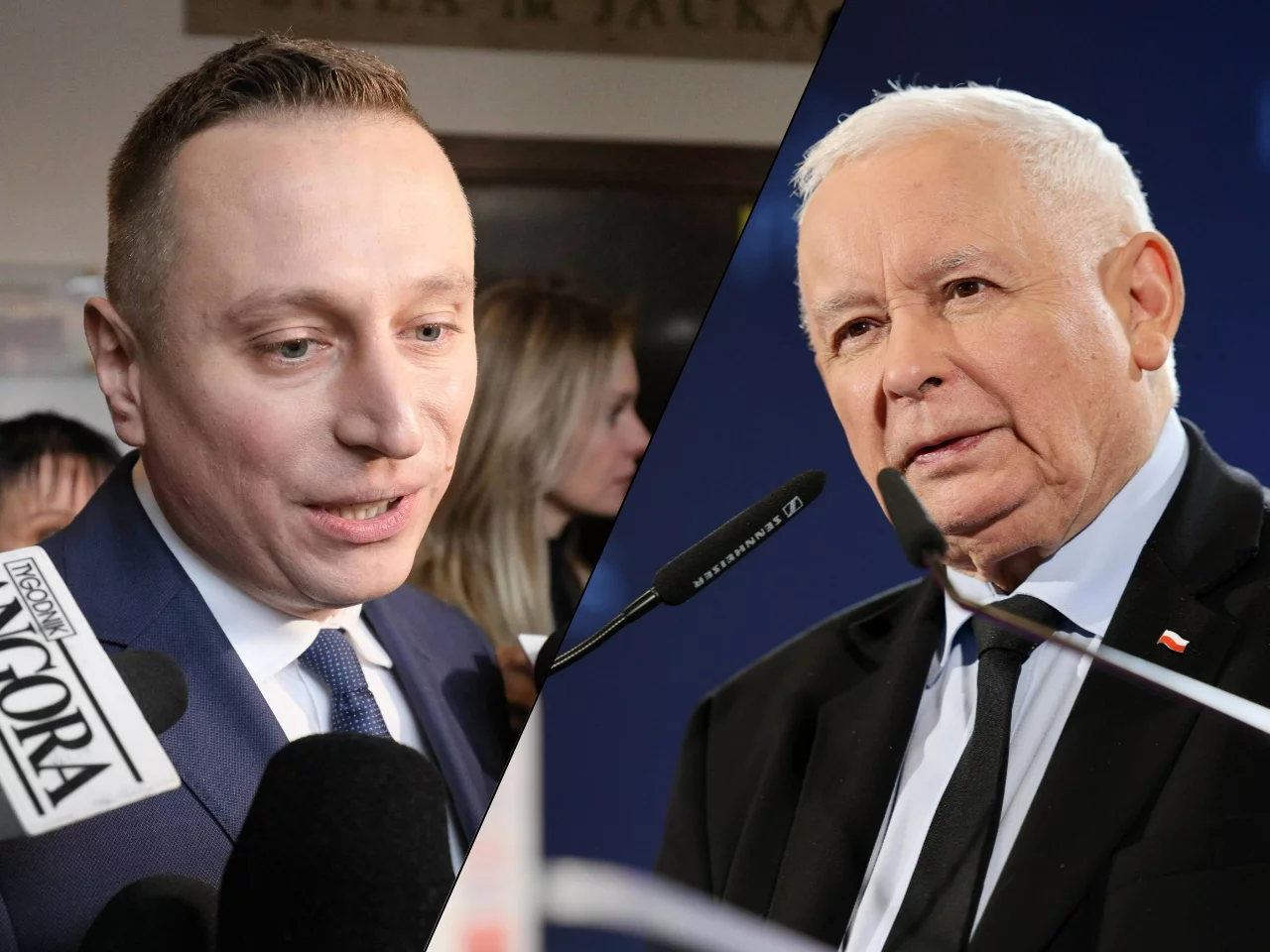 Krzysztof Brejza i Jarosław Kaczyński